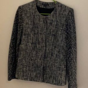 Theory Jacket with Unique Knit Sleeves